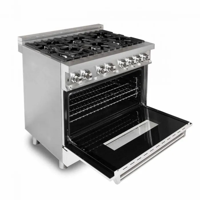 ZLine 36 in. Professional Dual Fuel Range with White Matte Door (RA-WM-36)